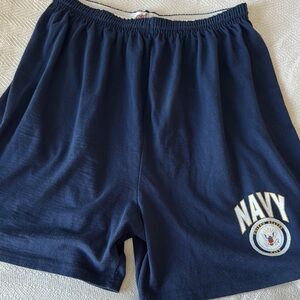 Navy Blue Men's Shorts, XXL